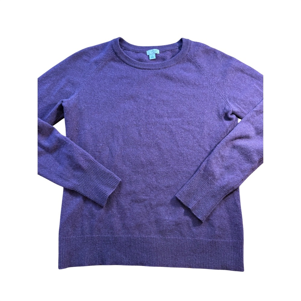 Halogen Cashmere Pullover Sweater Purple Size S‎ Crew Neck Long Sleeve